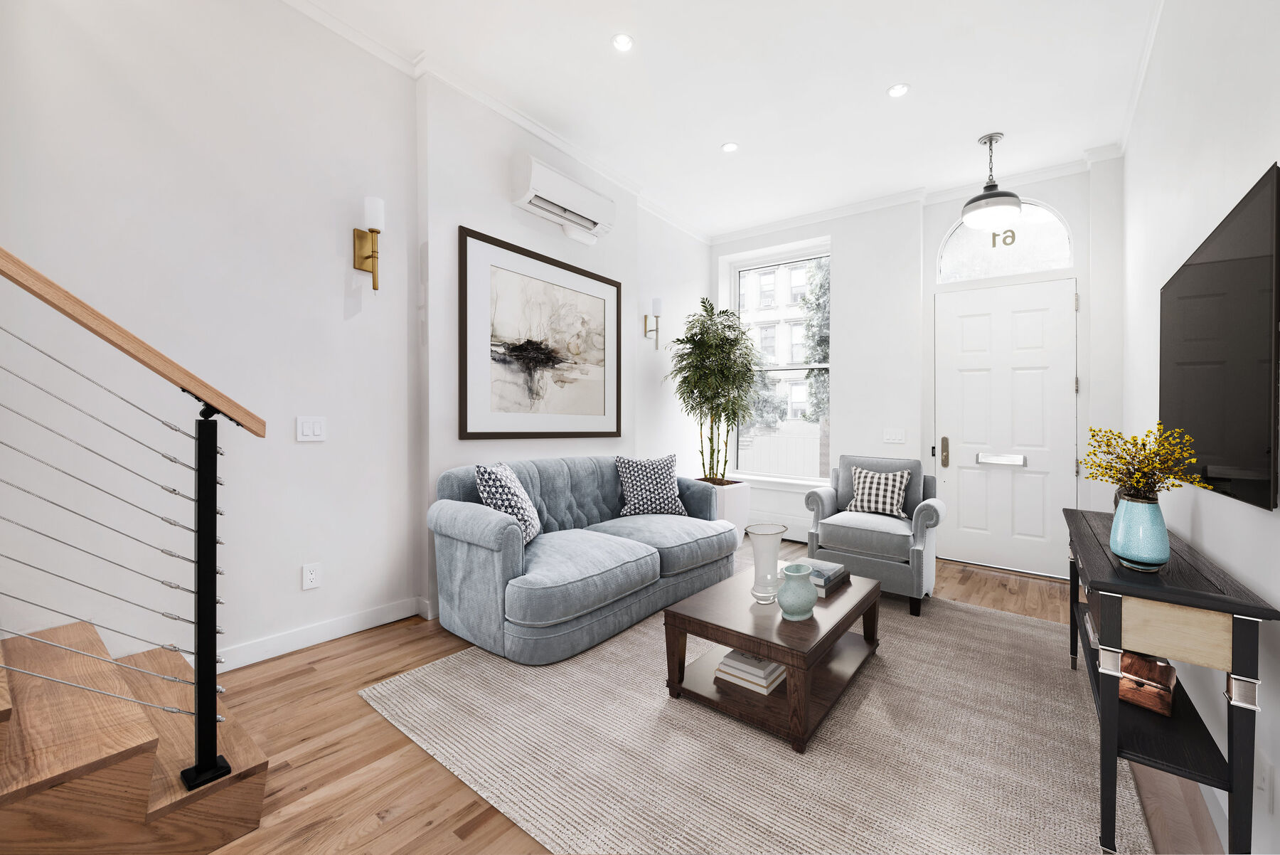 Harlem residence renovation with open living and dining rooms and custom joinery — image 5 of 13