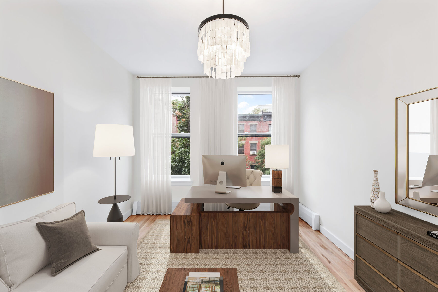 Harlem residence renovation with open living and dining rooms and custom joinery — image 10 of 13