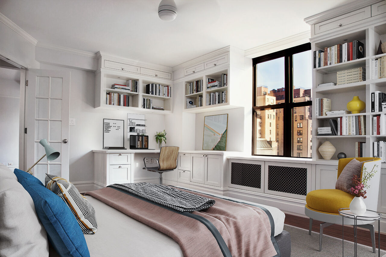 Upper West Side II gut renovation with refined living room finishes — image 2 of 6